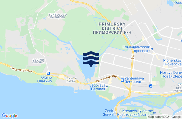 Pesochnyy, Russiaの潮見表地図