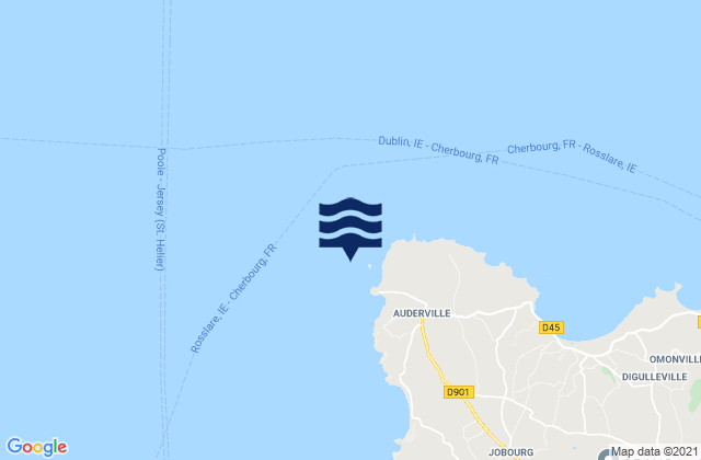 Phare du Cap de la Hague, Franceの潮見表地図