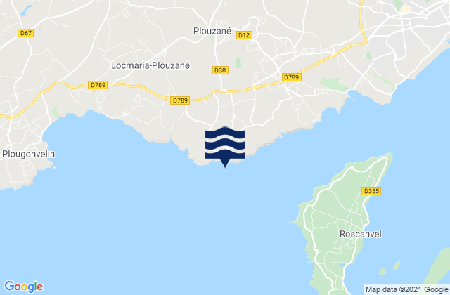 Phare du Petit Minou, Franceの潮見表地図