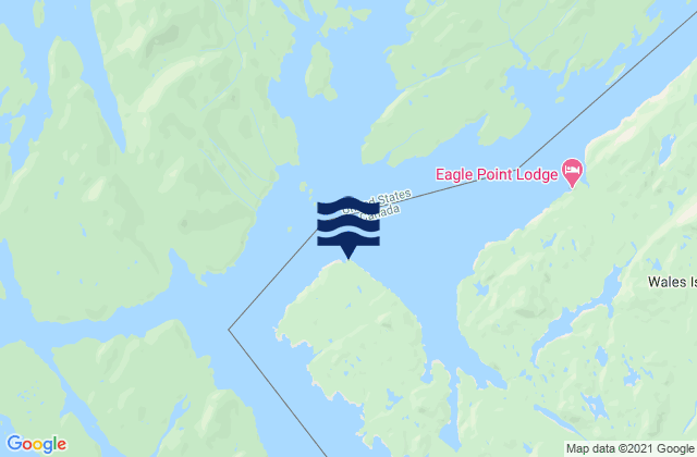 Phipp Point, Canadaの潮見表地図