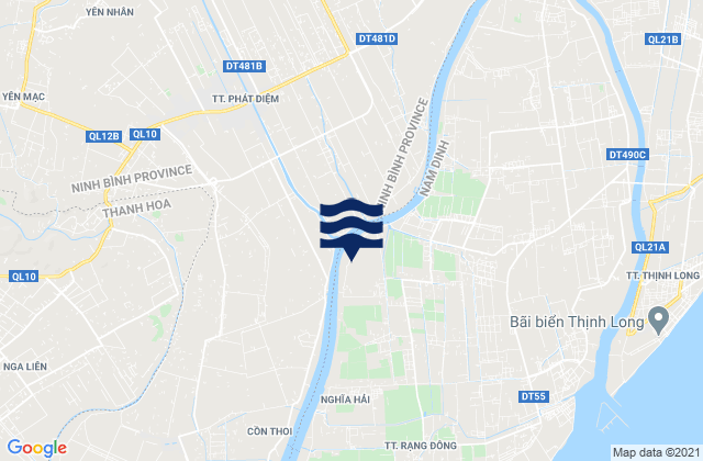 Phát Diệm, Vietnamの潮見表地図