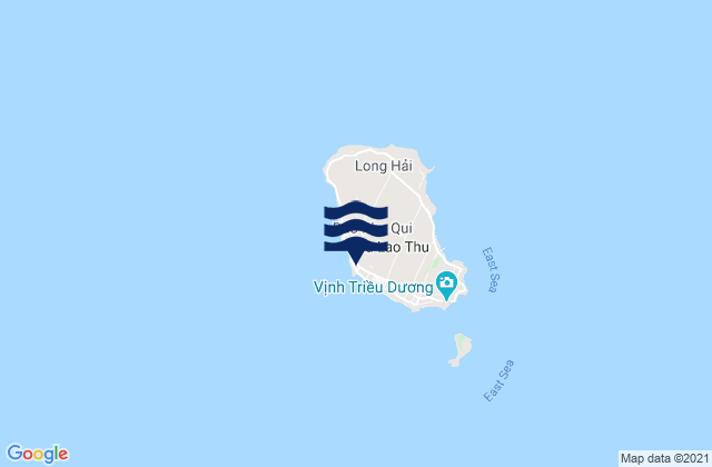 Phú Quý, Vietnamの潮見表地図