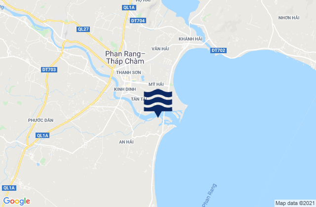 Phước Dân, Vietnamの潮見表地図