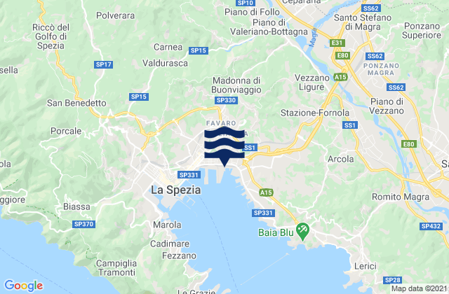 Piana Battolla, Italyの潮見表地図