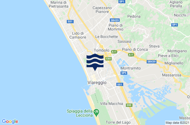 Piano di Conca, Italyの潮見表地図