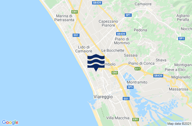 Piano di Mommio, Italyの潮見表地図
