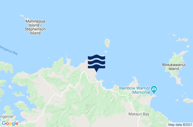 Piapia Bay, New Zealandの潮見表地図