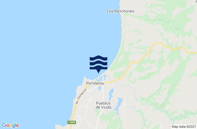 Pichilemu, Chileの潮見表地図
