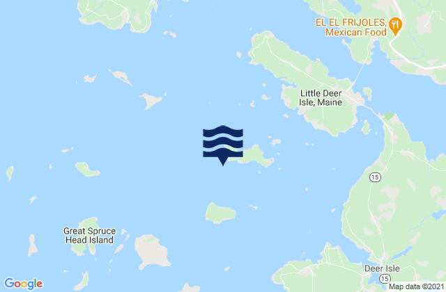Pickering Island south of, United Statesの潮見表地図