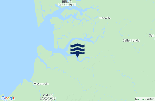 Pico de Loro, Colombiaの潮見表地図