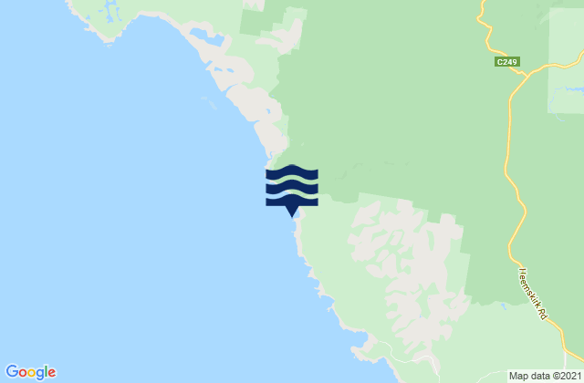 Pieman River, Australiaの潮見表地図