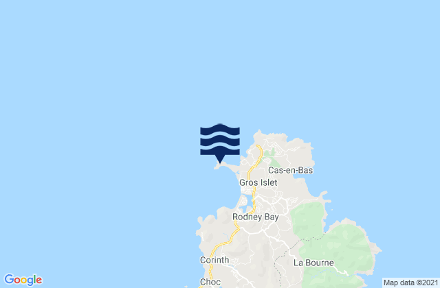 Pigeon Point, Martiniqueの潮見表地図