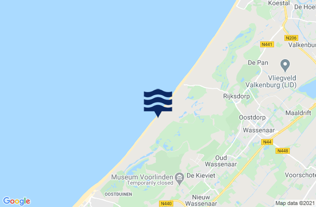 Pijnacker, Netherlandsの潮見表地図