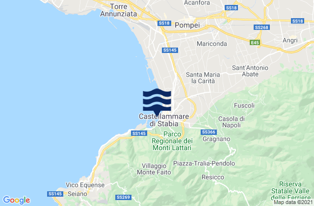 Pimonte, Italyの潮見表地図