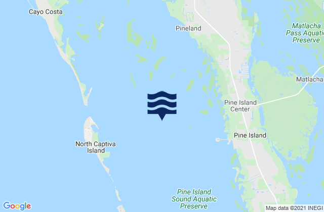 Pine Island Sound, United Statesの潮見表地図