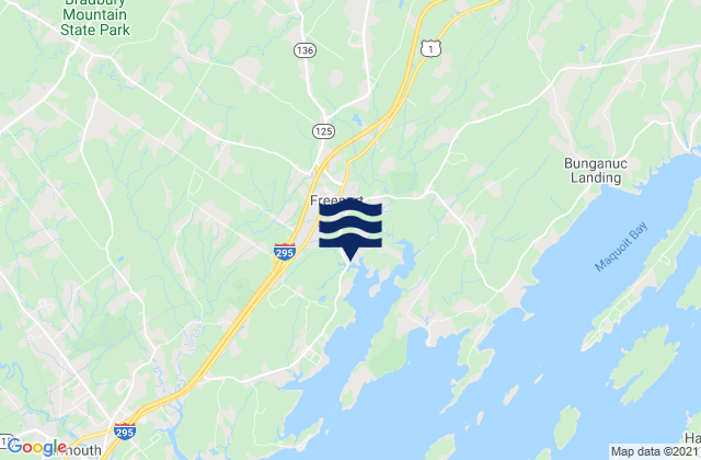 Pine Point, United Statesの潮見表地図