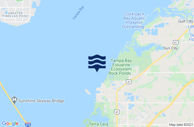 Piney Point 0.6 mile NNW of, United Statesの潮見表地図