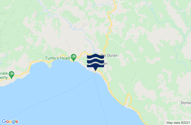 Pio Duran, Philippinesの潮見表地図