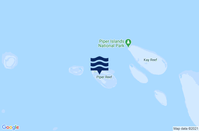 Piper Island, Australiaの潮見表地図