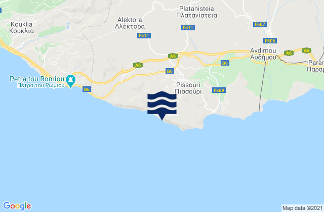 Pissoúri, Cyprusの潮見表地図
