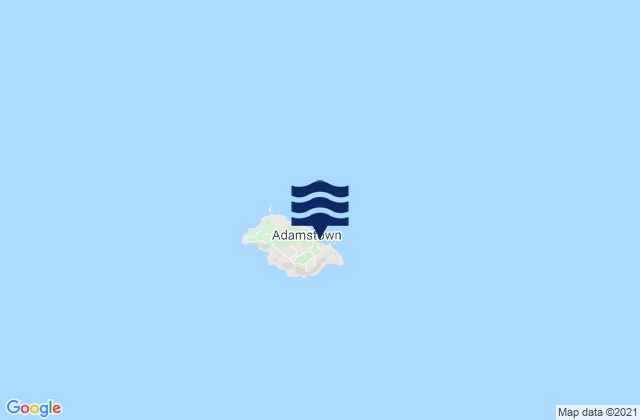 Pitcairnの潮見表地図