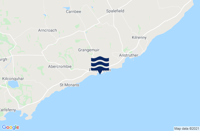 Pittenweem Beach, United Kingdomの潮見表地図