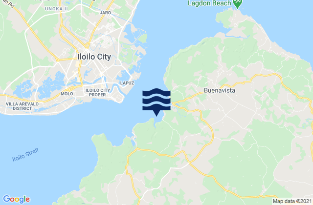 Piña, Philippinesの潮見表地図