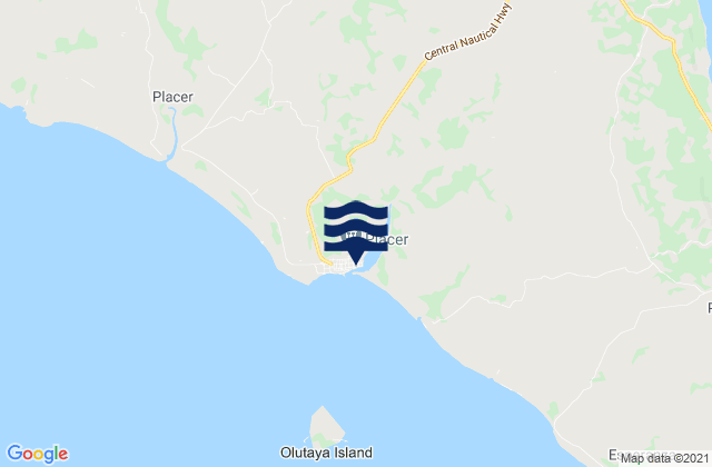 Placer, Philippinesの潮見表地図