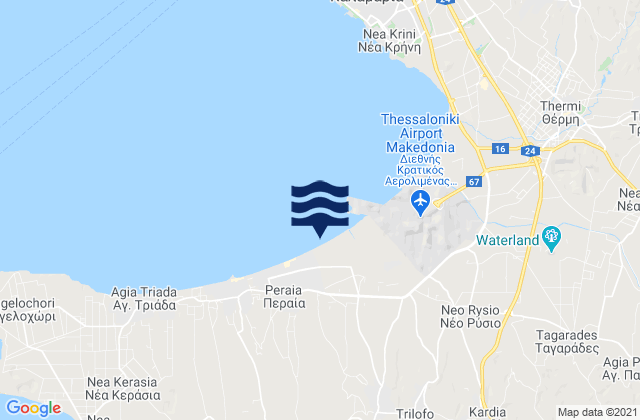 Plagiári, Greeceの潮見表地図