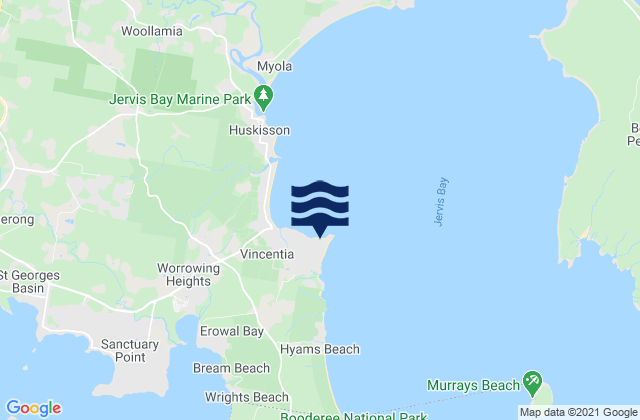 Plantation Point, Australiaの潮見表地図