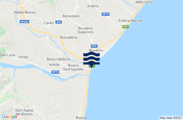Platì, Italyの潮見表地図