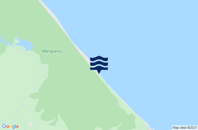 Playa Chiriquí, Panamaの潮見表地図