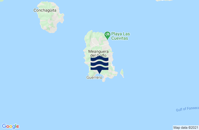 Playa El Mahahual, El Salvadorの潮見表地図