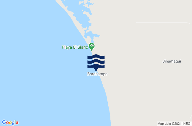 Playa El Siari, Mexicoの潮見表地図