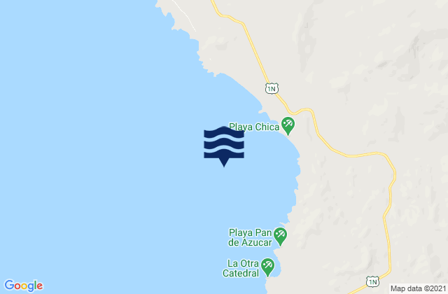 Playa Grande, Peruの潮見表地図