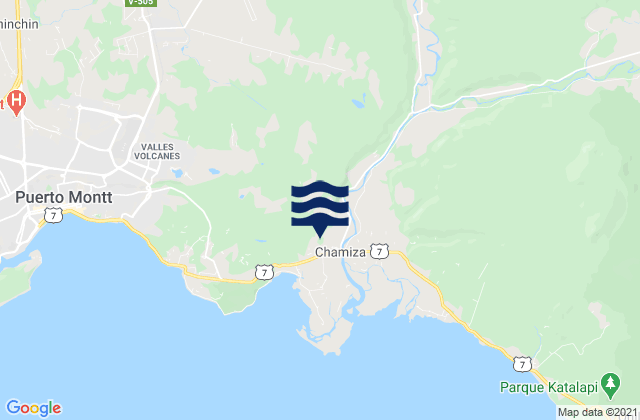 Playa Maitén, Chileの潮見表地図