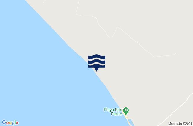 Playa San Pablo, Peruの潮見表地図