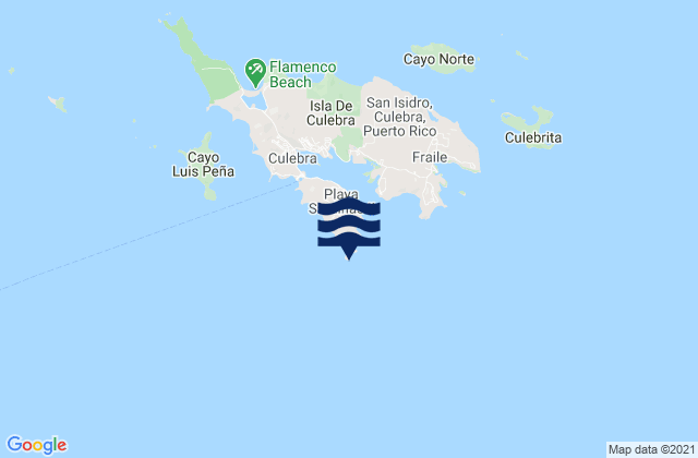 Playa Sardinas II Barrio, Puerto Ricoの潮見表地図