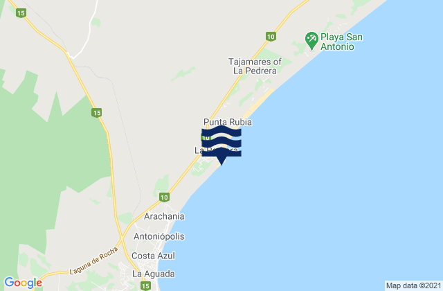 Playa del Barco, Brazilの潮見表地図