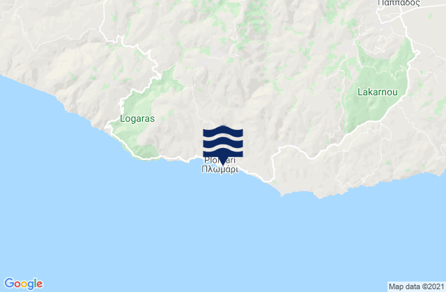 Plomári, Greeceの潮見表地図