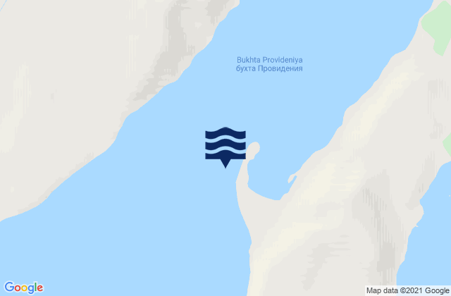 Plover Bay (Provideniya Bay), Russiaの潮見表地図