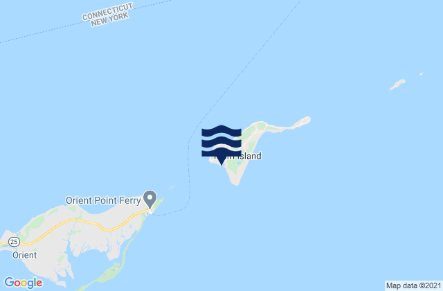 Plum Gut Harbor (Plum Island), United Statesの潮見表地図