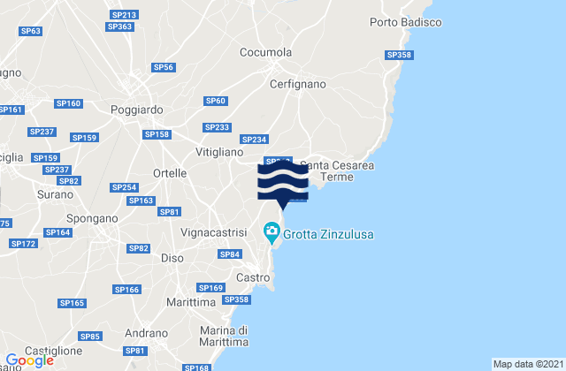 Poggiardo, Italyの潮見表地図