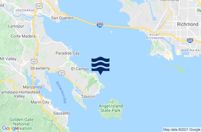 Point Chauncey, United Statesの潮見表地図