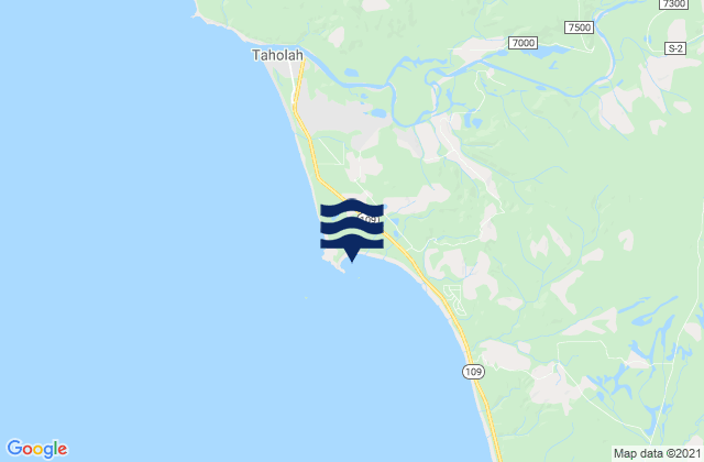 Point Grenville, United Statesの潮見表地図