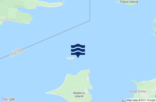 Point Hammond 1.1 miles northwest of, United Statesの潮見表地図