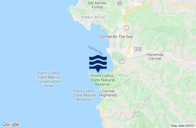 Point Lobos State Reserve, United Statesの潮見表地図
