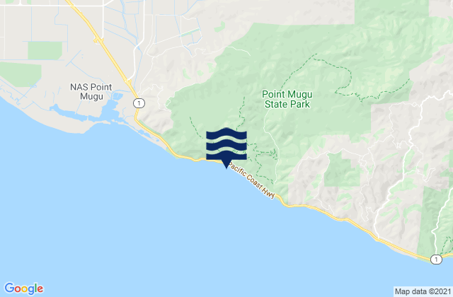 Point Mugu State Park, United Statesの潮見表地図