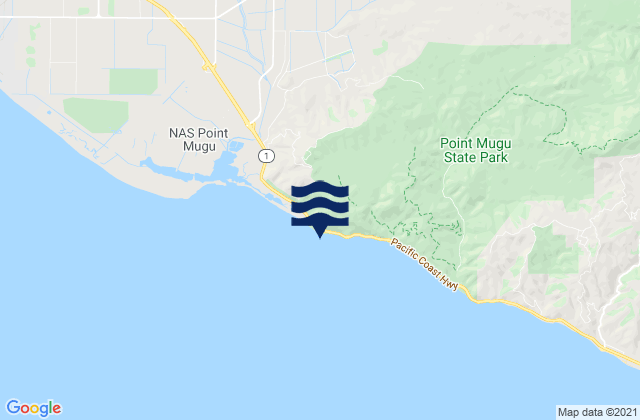 Point Mugu, United Statesの潮見表地図