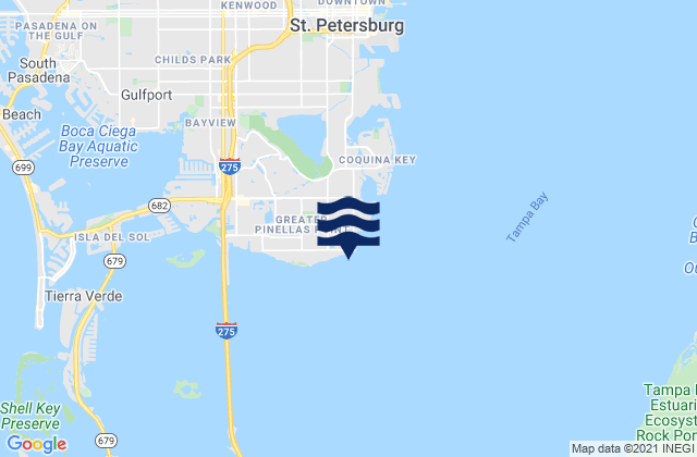 Point Pinellas, United Statesの潮見表地図